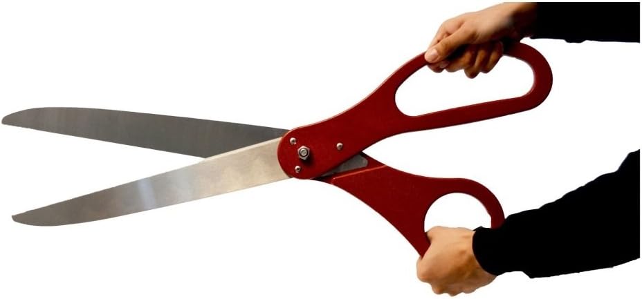 Red Scissors 30 Inch Long Without Ribbon