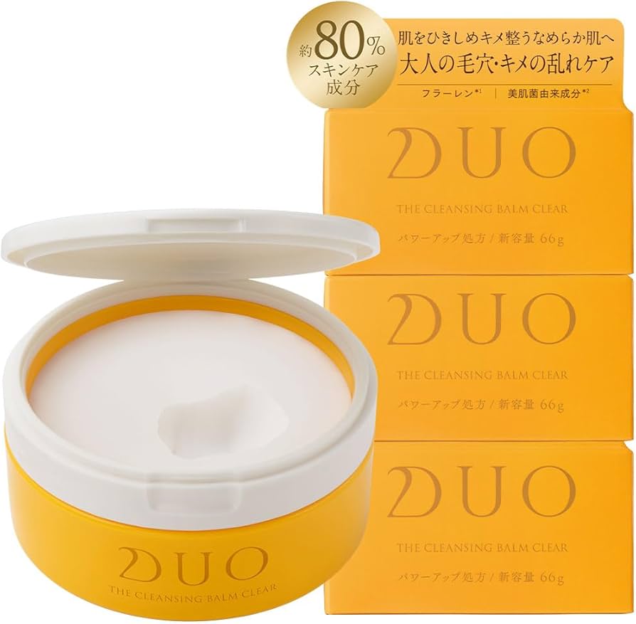 デュオ　ザ　クレンジングバーム　クリア　×3 Amazon | ＼新・誕生DUO／【大人の毛穴・キメの乱れケア】ザ