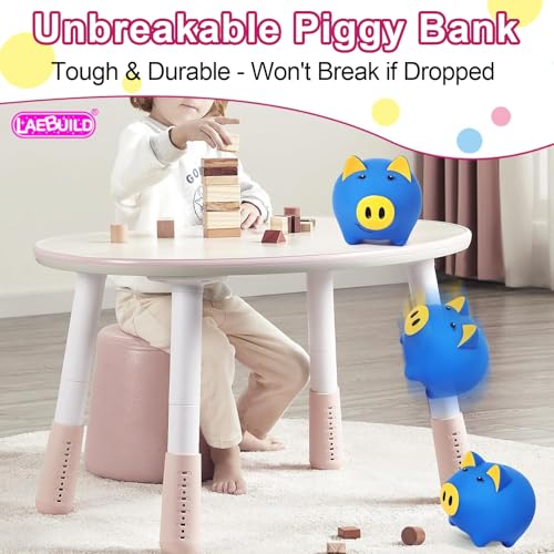 Image of Piggy Bank for Kids, Piggy Bank for Boys, Glow in the Dark | Glow in the Dark Plastic Piggy Bank, Coin Bank Suitable for Boys and Girls