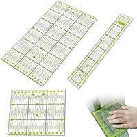 Patchwork Lineal Quilten Lineal, 3 Stück Nählineal Set Schneiderlineal Quiltlineal Nähen mit Winkelanzeigen Schneider Lineals Patchworklineal zum Nähen Stoffhandwerk Basteln