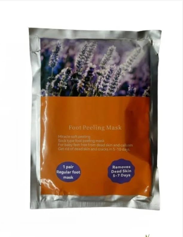RJ SHOP Foot Peeling Mask, Dead Skin Remover, Regular Use for Soft Feet