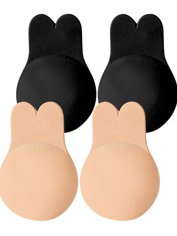 Invisible Breast Lift Bra Tape Reusable Nipple Push Up Sticker Black Clothing Shoes & Accessories Combo-image-8