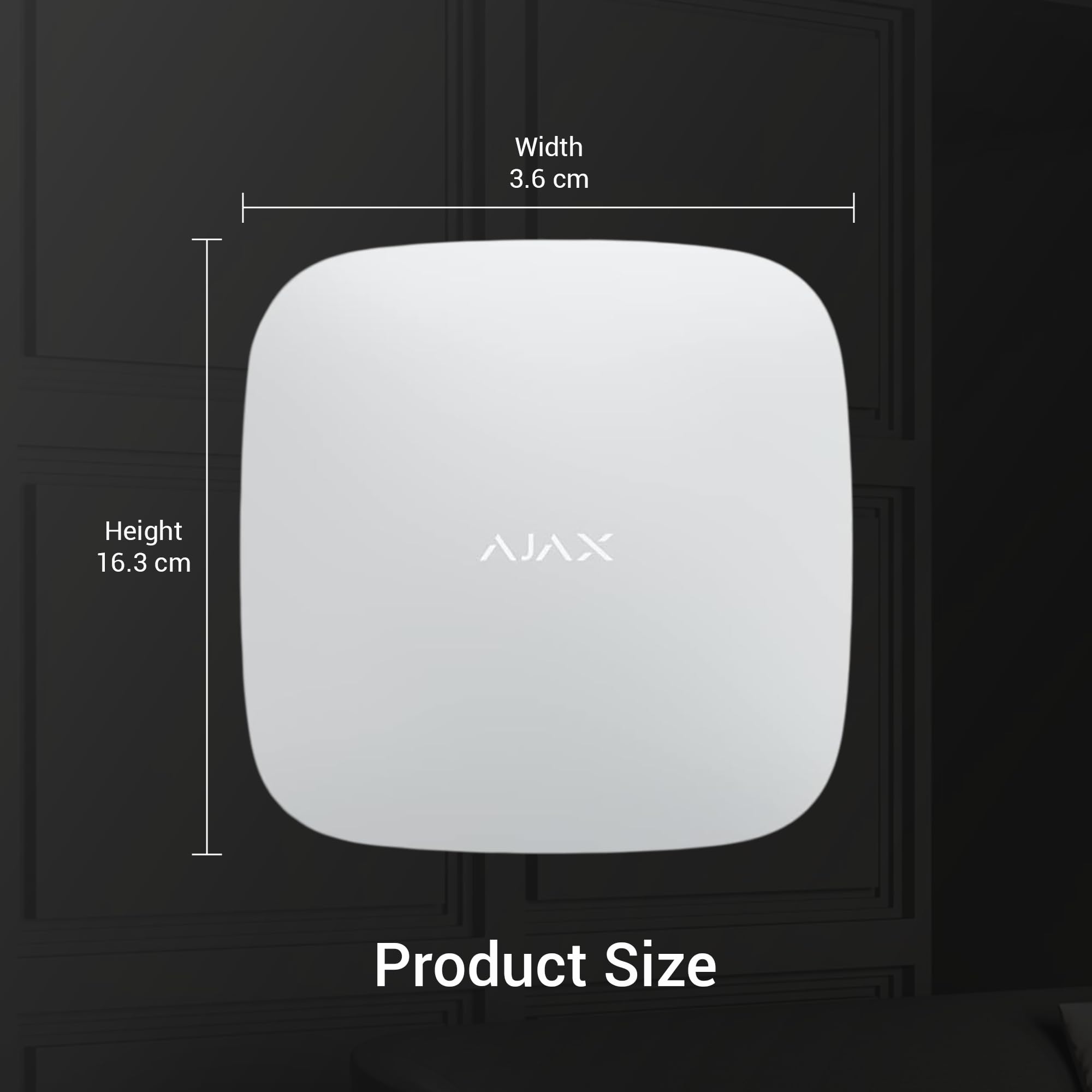 Maxxistore - Ajax Hub 2 Gestisce il sistema di sicurezza con verifica visiva degli allarmi bianco - 14910