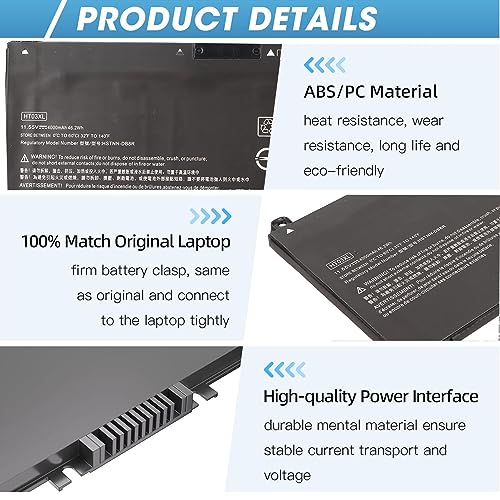 HTO3XL L11119 855 Bateria para Laptop, Proteção contra Curto-circuito à Prova de Descarga L11421 542