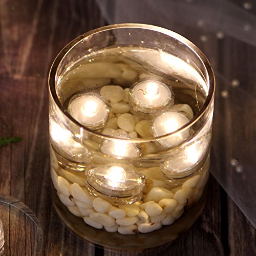 Agptek HL0030+2-MB1 24X Led Submersible Waterproof Wedding/Party/Floral Decoration Tea Vase Battery Light Candles-Warm White thumb #4