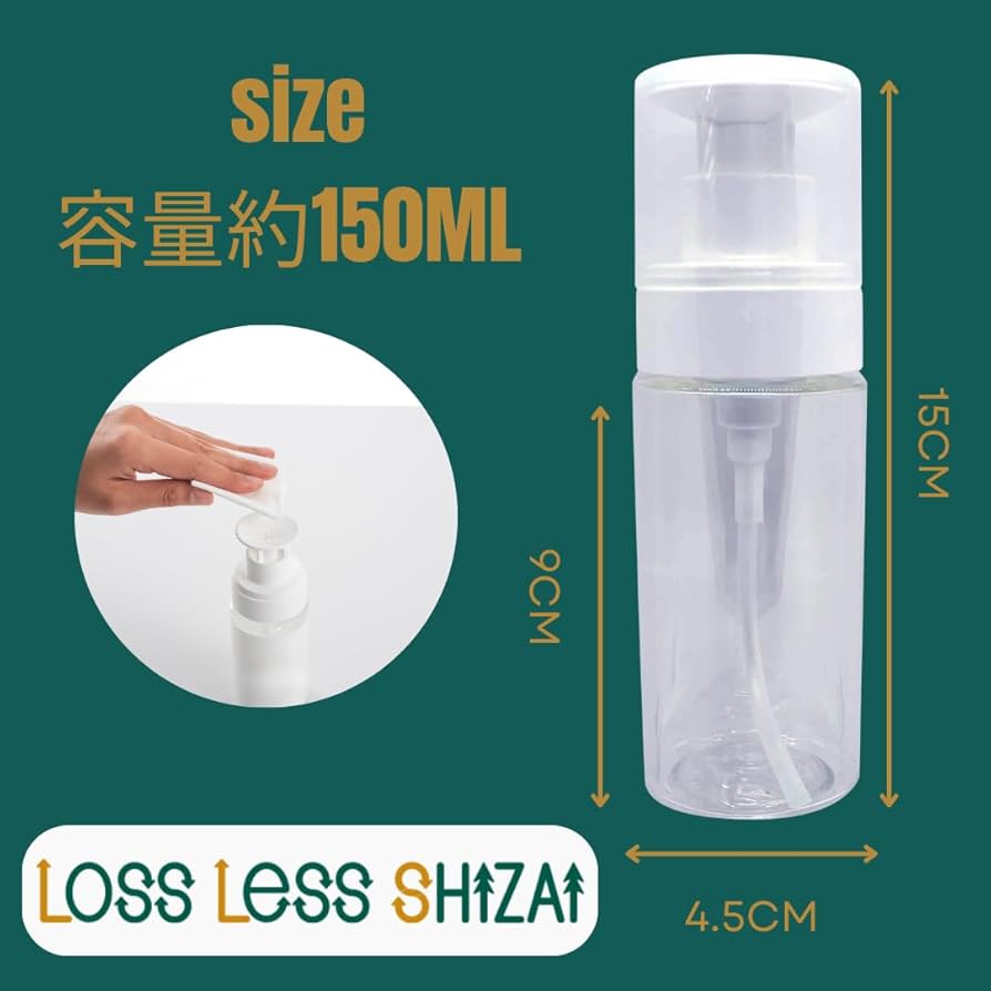 Amazon.co.jp: ラブコスタイル ディスペンサー 1個 150ml 片手