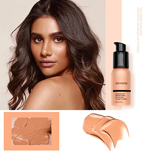 Rosarden Matte Foundation Full Coverage - Liquid Foundation For Face Makeup - Hydrating Soft Lightweight Foundation - Waterproof Long Lasting Foundation - Cream Foundation For Oil Skin, Dry Skin #TOP1