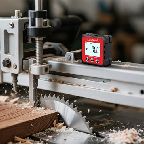 Image of Rechargeable Digital Angle Finder Magnetic Table Saw Tool | Digital Inclinometer, 4 of 90 Degree Finder, Angle Cube Protractor, Bevel Gauge, For Woodworking