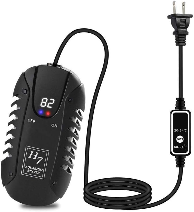MQ Submersible Mini Aquarium Heater 50W with Digital LED Display and