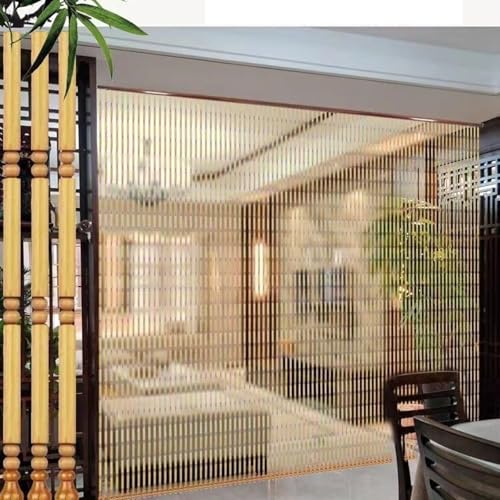 Rideau de porte en bambou 90x215cm à 60 brins pour séparation