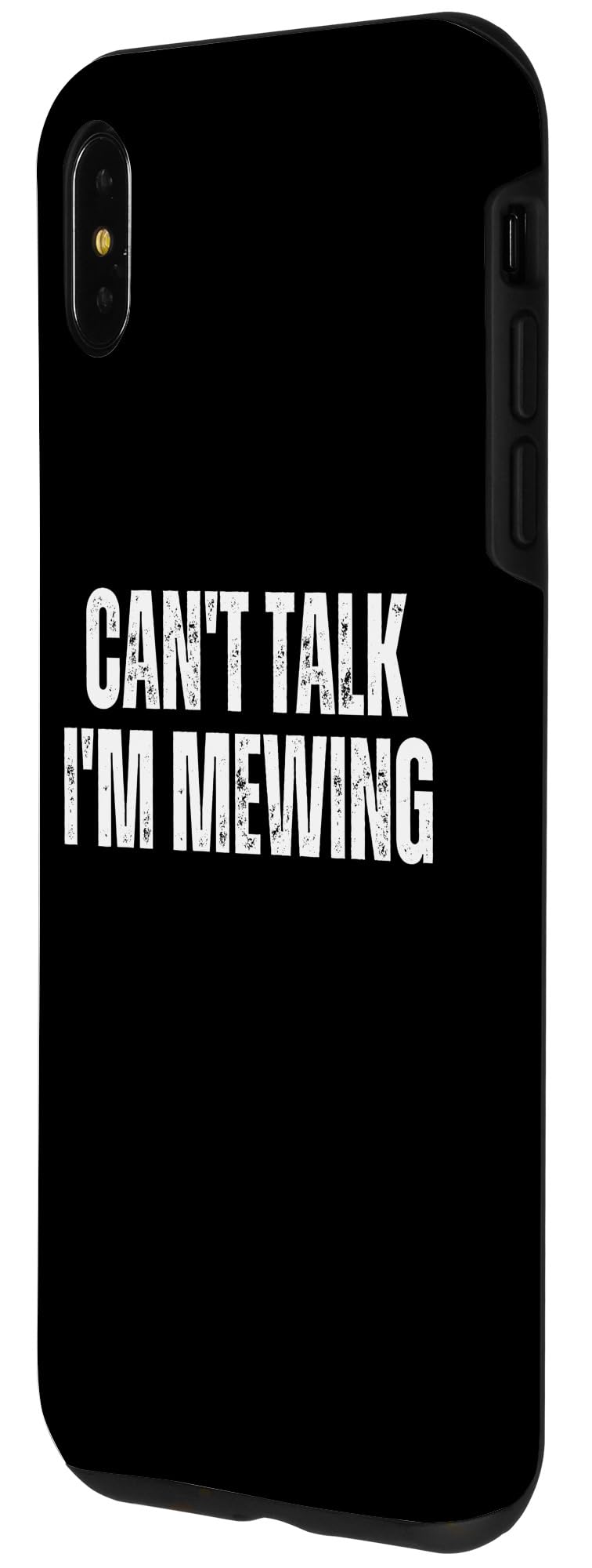 iPhone XS Max Funny Mewing Design Mewing Technique Can't Talk I'm Mewing Case - Image 2