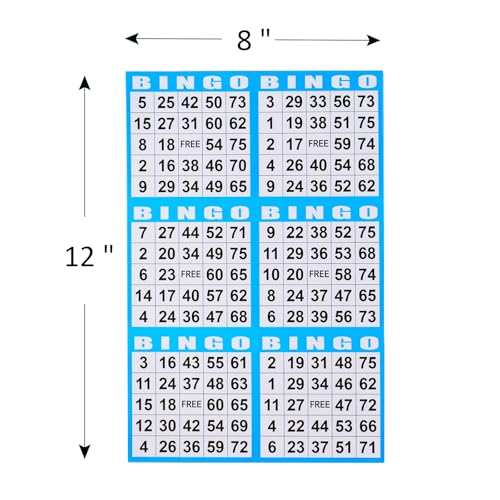 SEETOOOGAMES Bingo Paper Cards Bulk- 6 card-100 Books of 5 Sheets for Large Groups – Image 5