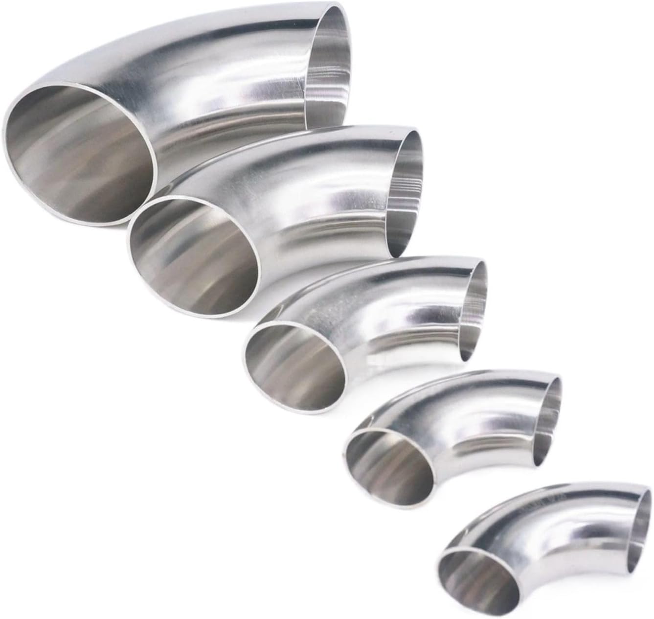 Stainless Steel Elbow O/D 12.7/16/19/22/25/28/32/34/38/45/51-219mm 304 Stainless Steel Elbow Sanitary Welding 90 Degree Pipe Fittings(108x2mm)