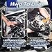 Onarieer White Lithium Grease, Multi-Purpose Lubricant Lithium Grease with Brush, Garage Door Hinge Lubricant for Metal-to-Metal Applications, Ideal for Automotive, Marine, and Industrial Use (3.5oz)