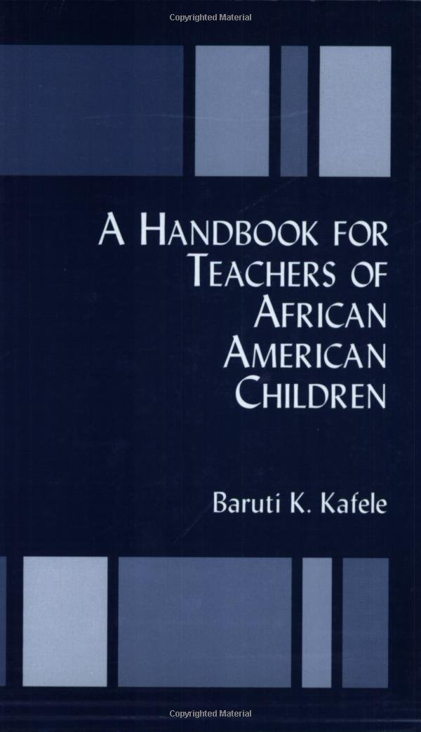 A Handbook For Teachers Of African American Children