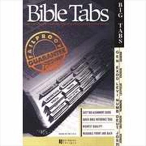 Bible Tab: Black Letters on White OT Background & NT Background