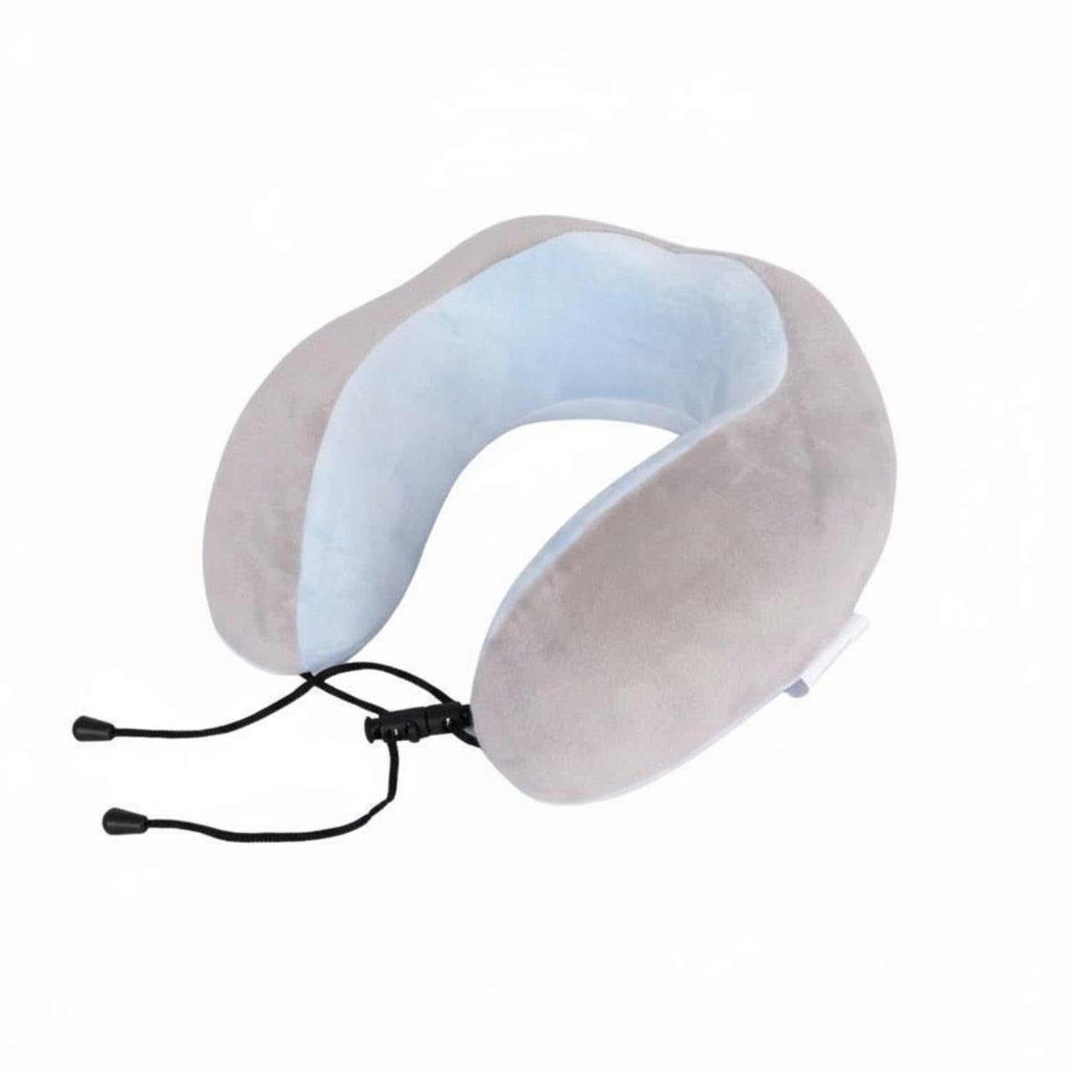 Breathable Material U-Shaped Travel Pillow Removable Washable Cover U-Shaped Neck Pillow Adjustable Buckle Ergonomic Neck Support for Commuters, Office Workers, Drivers, Napping, Car, Blue-image-31
