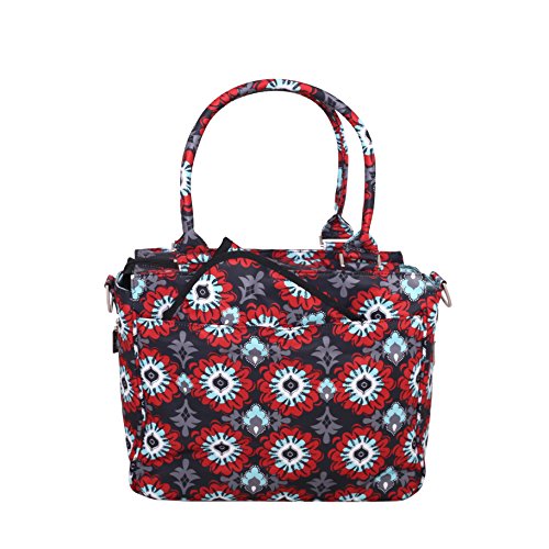 JuJuBe Be Classy Structured Multi-Functional Diaper Bag/Purse, Classic Collection - Sweet Scarlet