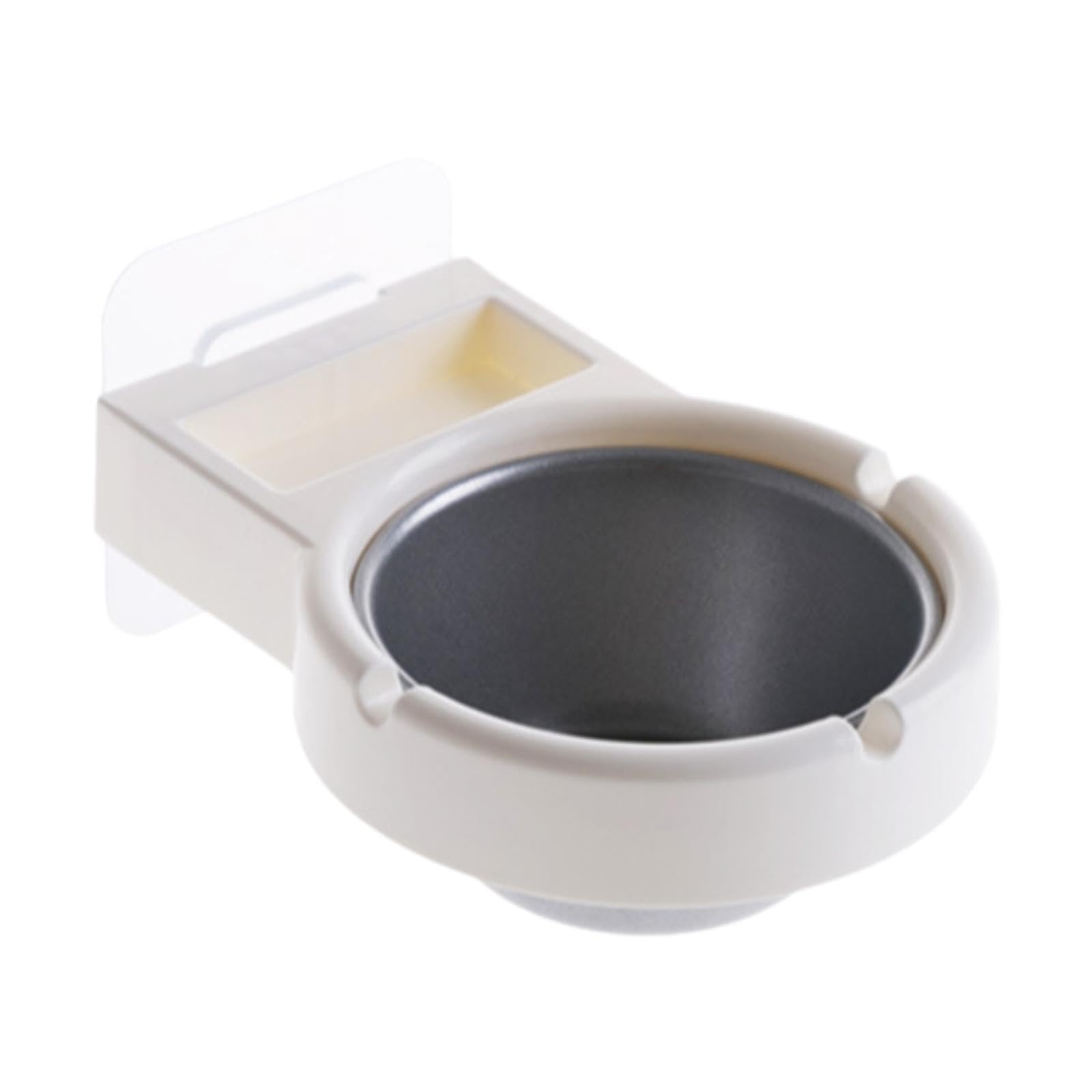 Wall Mounted Ashtray Lightweigh Modern with Stickers for Balcony Home Indoor White-picture-19