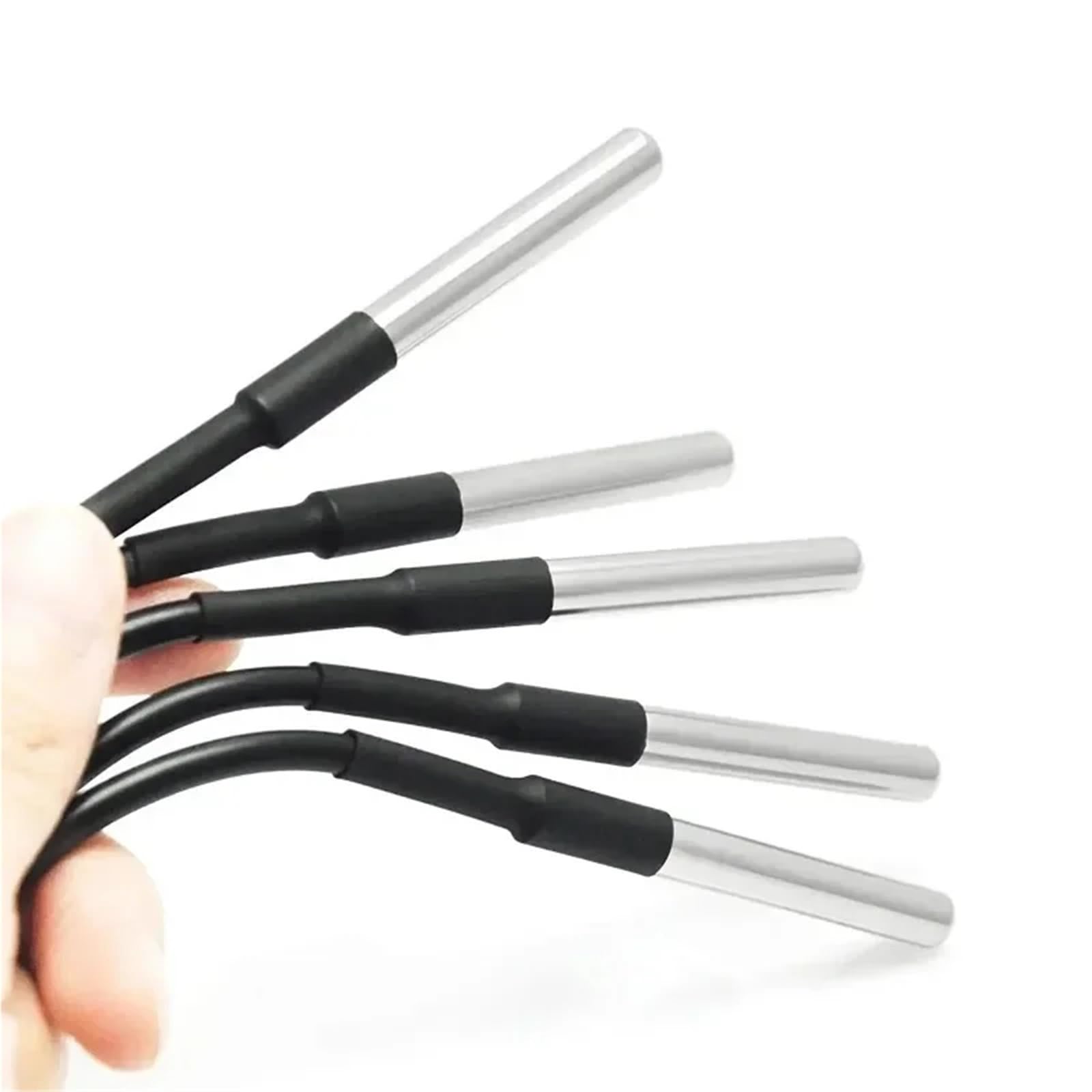 1 sensor de temperatura impermeable DS18B atornillado con cable de acero inoxidable de 1 m, 2 m, 3 m, 4 m, 5 m (DS18B20 5 m, 1 unidad)