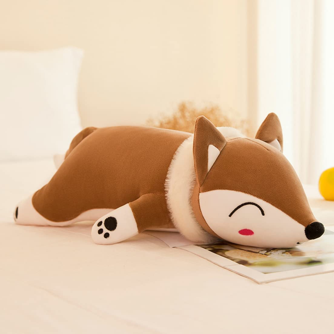 Amazon｜[LSDZW] ぬいぐるみ キツネ 120cm 昼寝枕 狐抱き枕