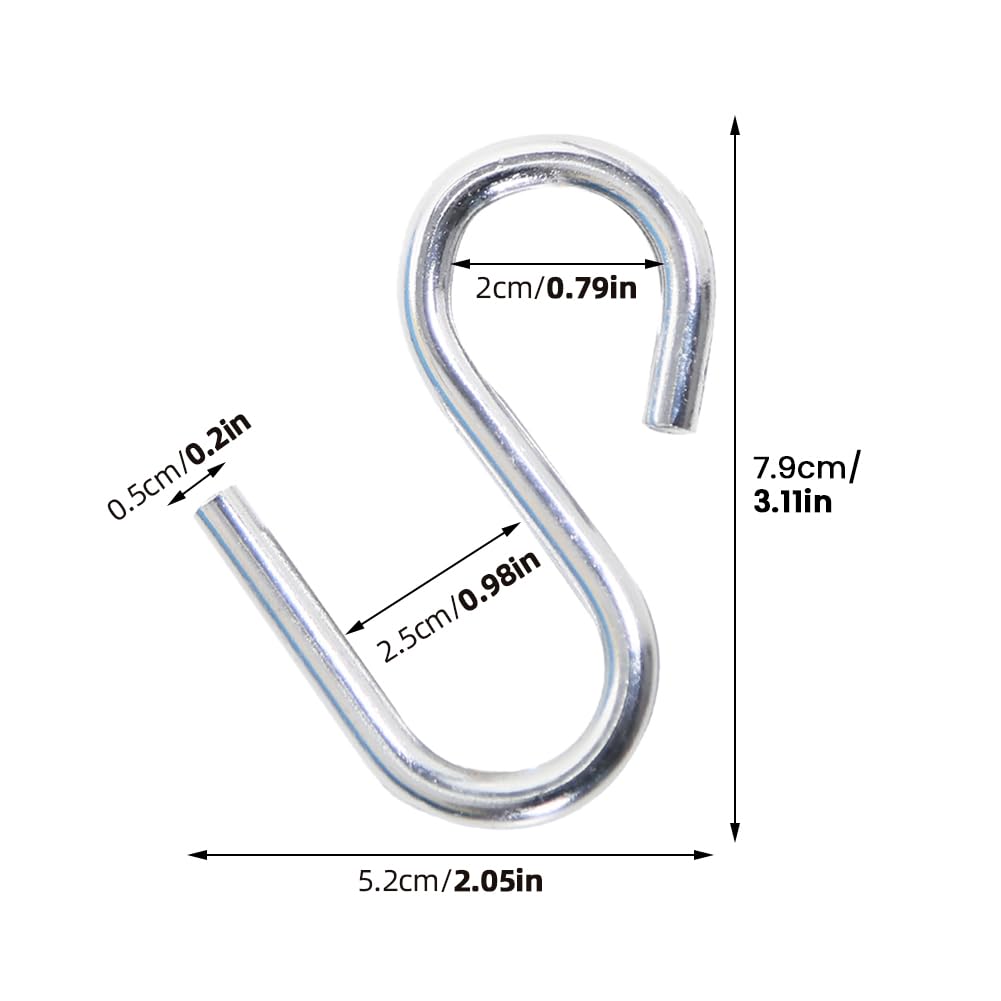 Heavy Duty S Hooks - Stainless Steel Hanging Hooks -2 Heavy Duty S Hooks - Stainless Steel Hanging Hooks -2