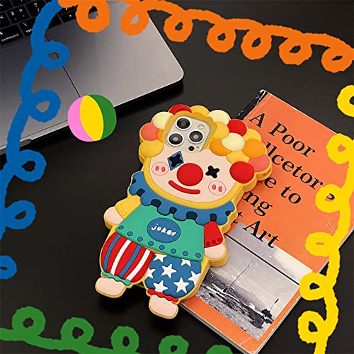 Clown Phone Case For Iphone, Kawaii Phone Cases 3D Silicone Cartoon Case Soft Rubber Shockproof For Women #TOP3