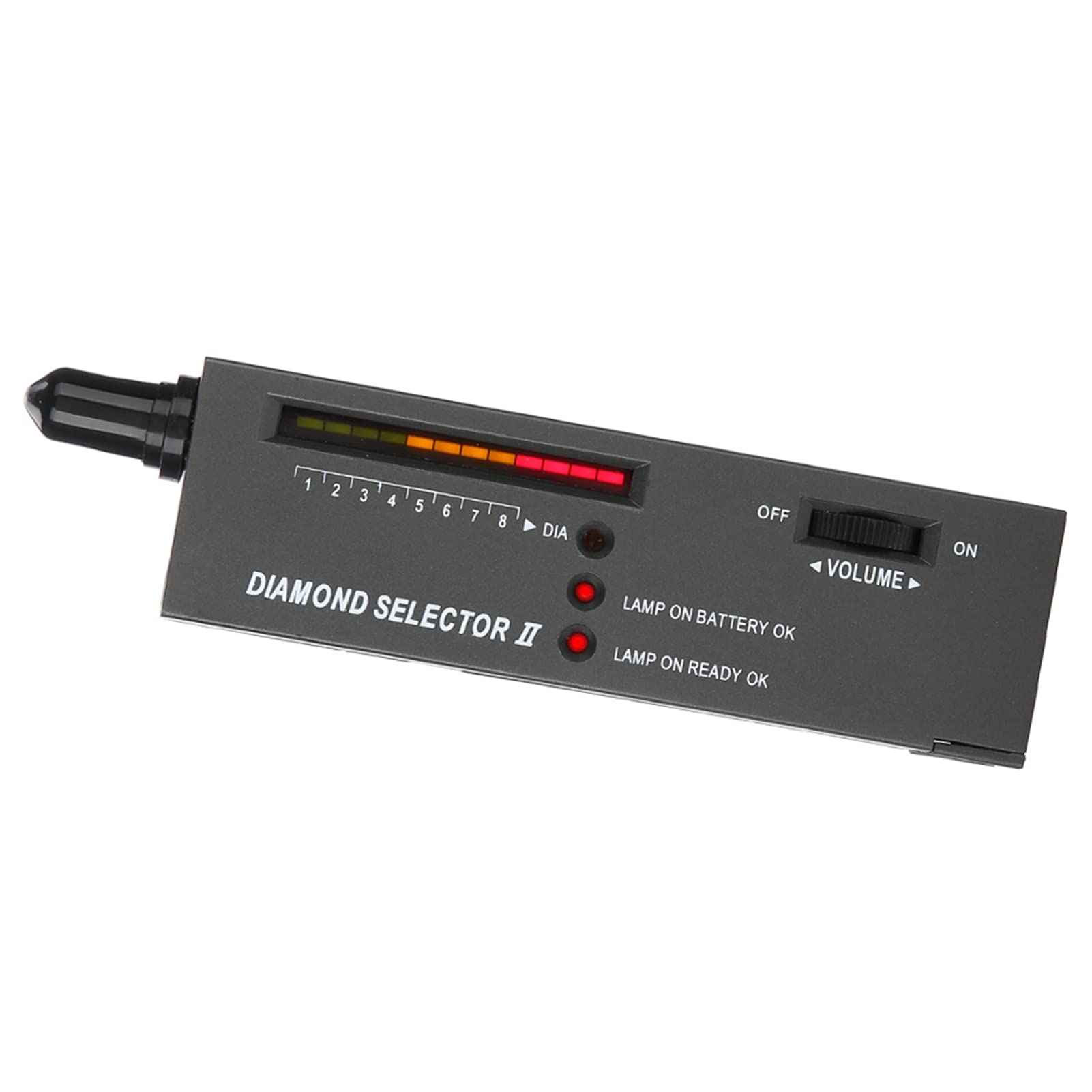 Elektronischer Diamantprüfstift mit LED-Audio, Tragbares Präzisionswerkzeug für Schmuck-Edelstein-Prüfung
