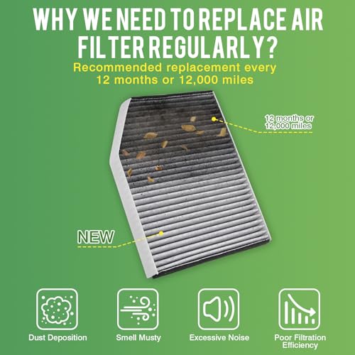 Image of Cabin & Engine Air Filter Fit for Ford Transit 150 /250 /350 /350HD 2015-2026 3.2L 3.7L 3.5L Activated Carbon Cabin Filter Replace#CF11743&CK4Z9601A Car Accessories