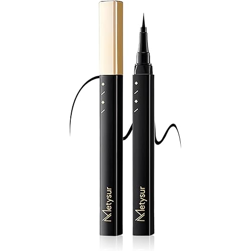 Long-Lasting Liquid Eyeliner - Waterproof & Smudge Resistant, Ultra-Fine Brush, Quick Drying Formula, Usma Grass Nourishing Formula, Black, Pack of 1