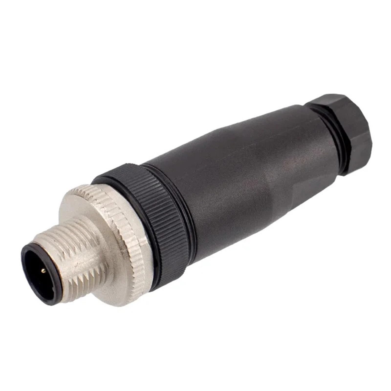 Zylindrischer M12-Sensorstecker