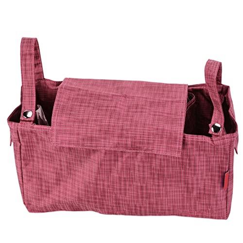 ベビーカーバッグ、ベビーカーオーガナイザーベビー用品を保管するための安全な防水(ローマンレッド)