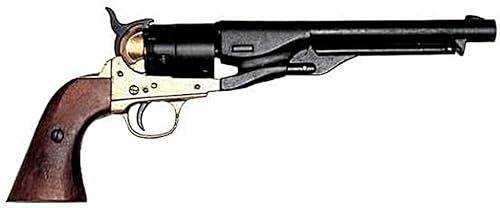 Denix M1861 Revólver azul marino de latón réplica que no dispara Denix M1861 Revólver azul marino de latón réplica que no dispara