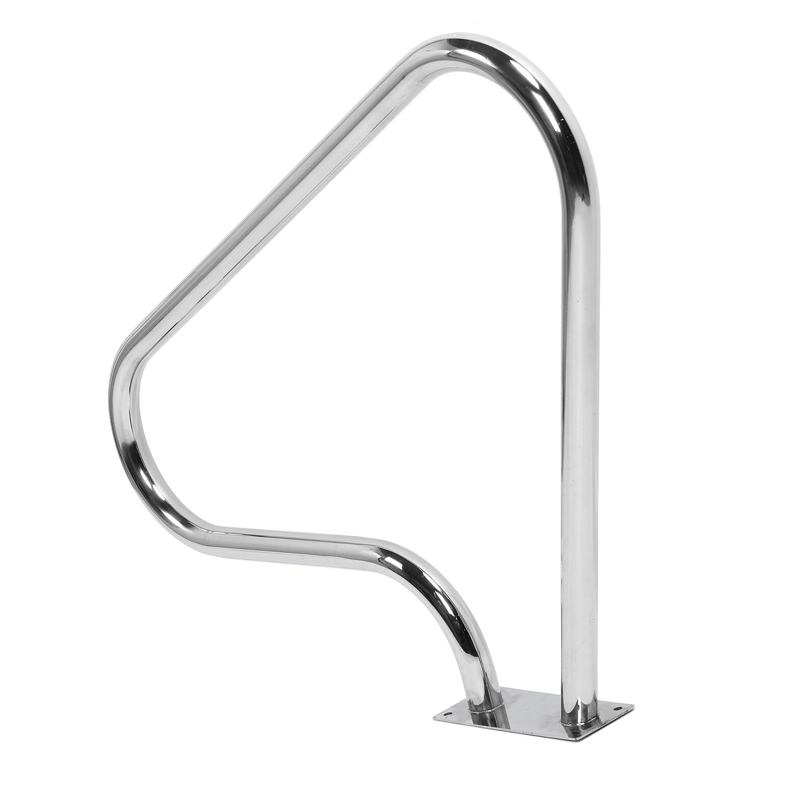 Barandilla para Piscina, Acero Inoxidable 304, para Piscina | Riel de piscina inoxidable con placa base de montaje rápido, para piscina, entrada de spa