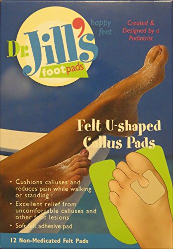 Dr. Jills Felt U-Shaped Callus Pads - 12 Pads