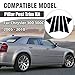 6PCS Glossy Black Door Pillar Covers/Window Exterior Molding Anti-Scratch Trim Compatible with Chrysler 300 300C 2005 2006 2007 2008 2009 2010,Window Outer Pillar Panel Set