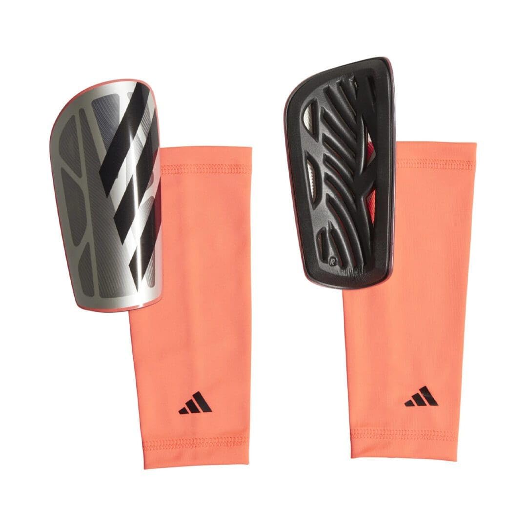 adidas Unisex - Adult Tiro League Shinguard, Platin Metallic/Aurora Black/Carbon, L