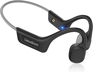 Generic Bone Conduction Headphones,IPX7 Sweatproof Bone Conduction Headphones for Running Outdoor (Grey), S800C asin的图片