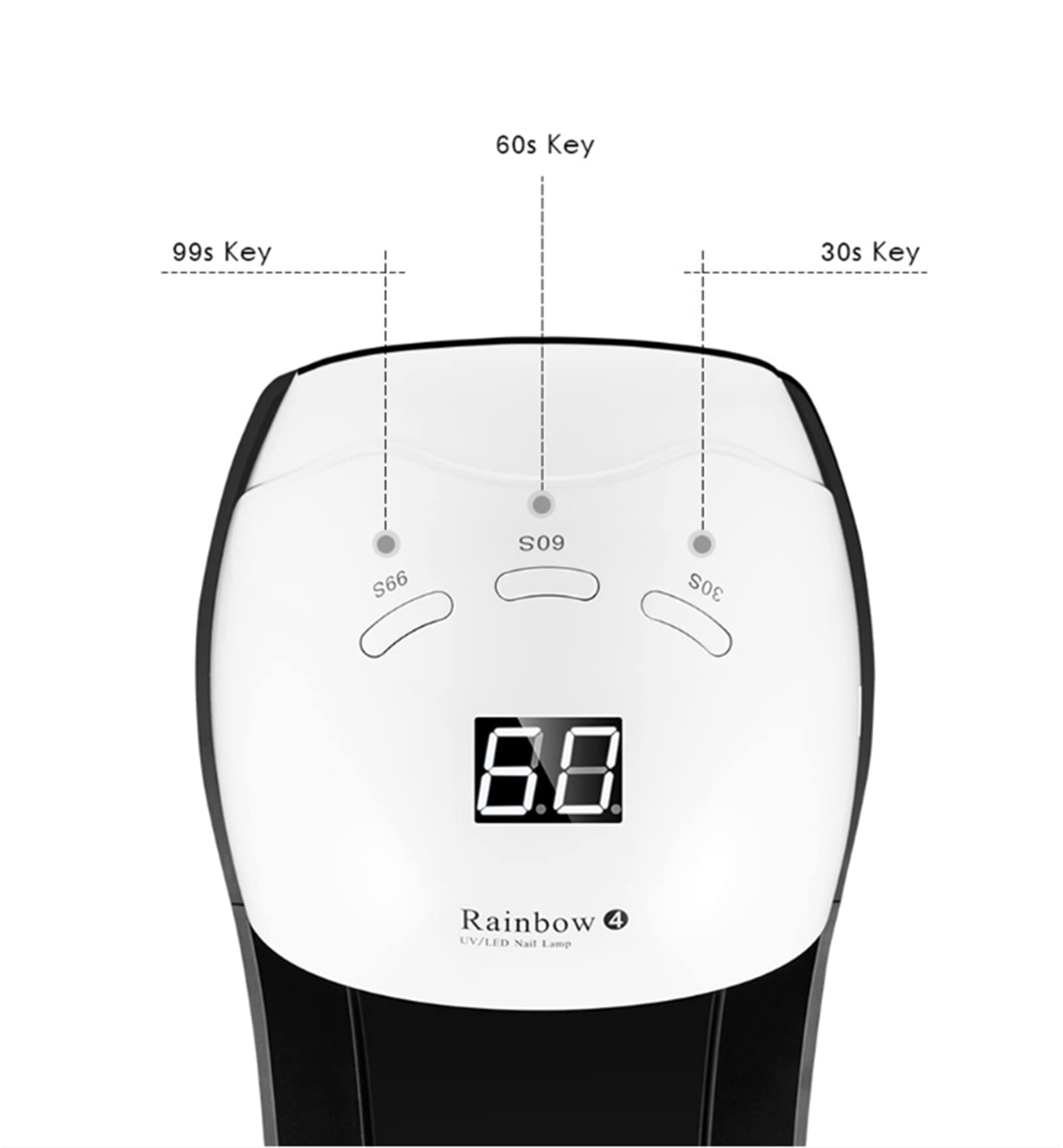 Asciuga smalto per unghie, lampada LED per unghie, lampada sensore intelligente 48W 30 LED lampada per asciugatura smalto gel con piedini sensore automatico per manicure