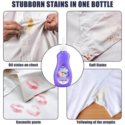 Image of All color Stain Remover for Clothes | Multi-Purpose Roll Bead Fabric Clothes Stain Remover for Cotton, Linen, Polyester, Blended Fabric, Denim, Down, Jacket (2, pcs)