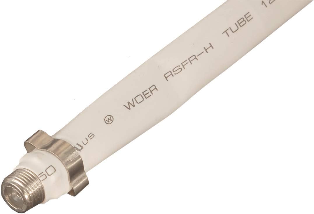 RV Designer T265, Coax Cable, Flat, 8 inch, White
