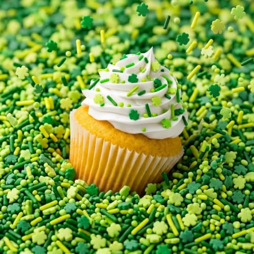 Manvscakes, Shamrock Sprinkles for Baking, Green...