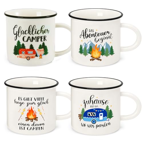 Rhdekoein Camping Tasse Becher zum Campen Ausrüstung Weihnachtsgeschenke...