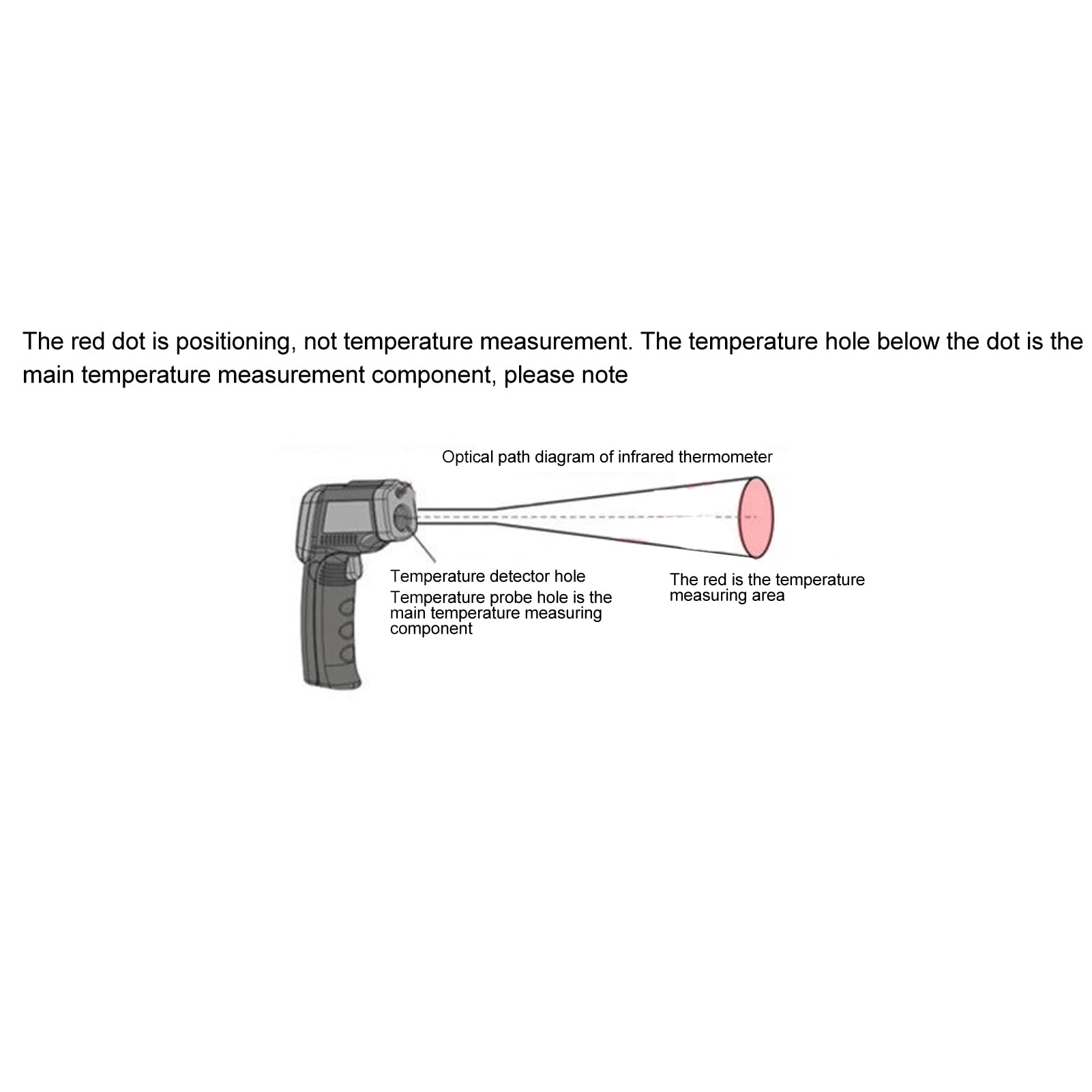 Thermometer DT8016E Handheld-Temperatur Detektor Berührungs Lose IR-Temperatur Anzeige-50-1600 ° C