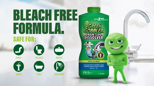 Amazon.com: Green Gobbler Drain Clog Dissolver, Drain Opener-Cleaner ,Toilet Clog Remover, 31 oz : Health & Household
