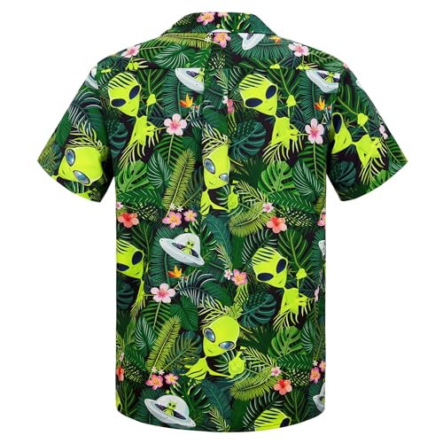 Zando Funny Hawaiian Shirt for Men - Soft Crazy Animal Print Short Sleeve Outfit Top for Casual & Summer Beach & Party2