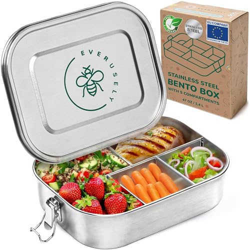 Everusely Stainless Steel Bento Box - 47 oz