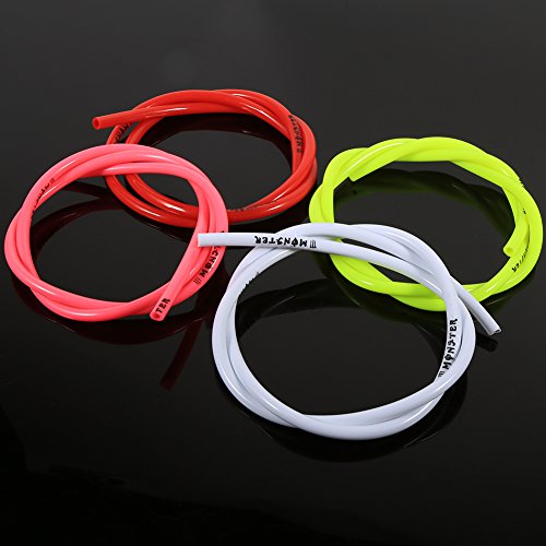 Image of Gas Petrol Fuel Line Hose Tube Pipe, Petrol 1 /4 inch 3 Feet for Motorcycle Dirt Pit Bike ATV Snowmobile(White)