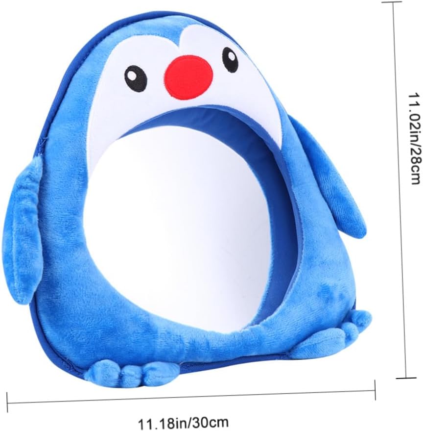 MERRYHAPY Penguin-shaped Backseat Observation Mirror Safety Rear View Mirror for Car Blind Spot Interior Travel Accessory