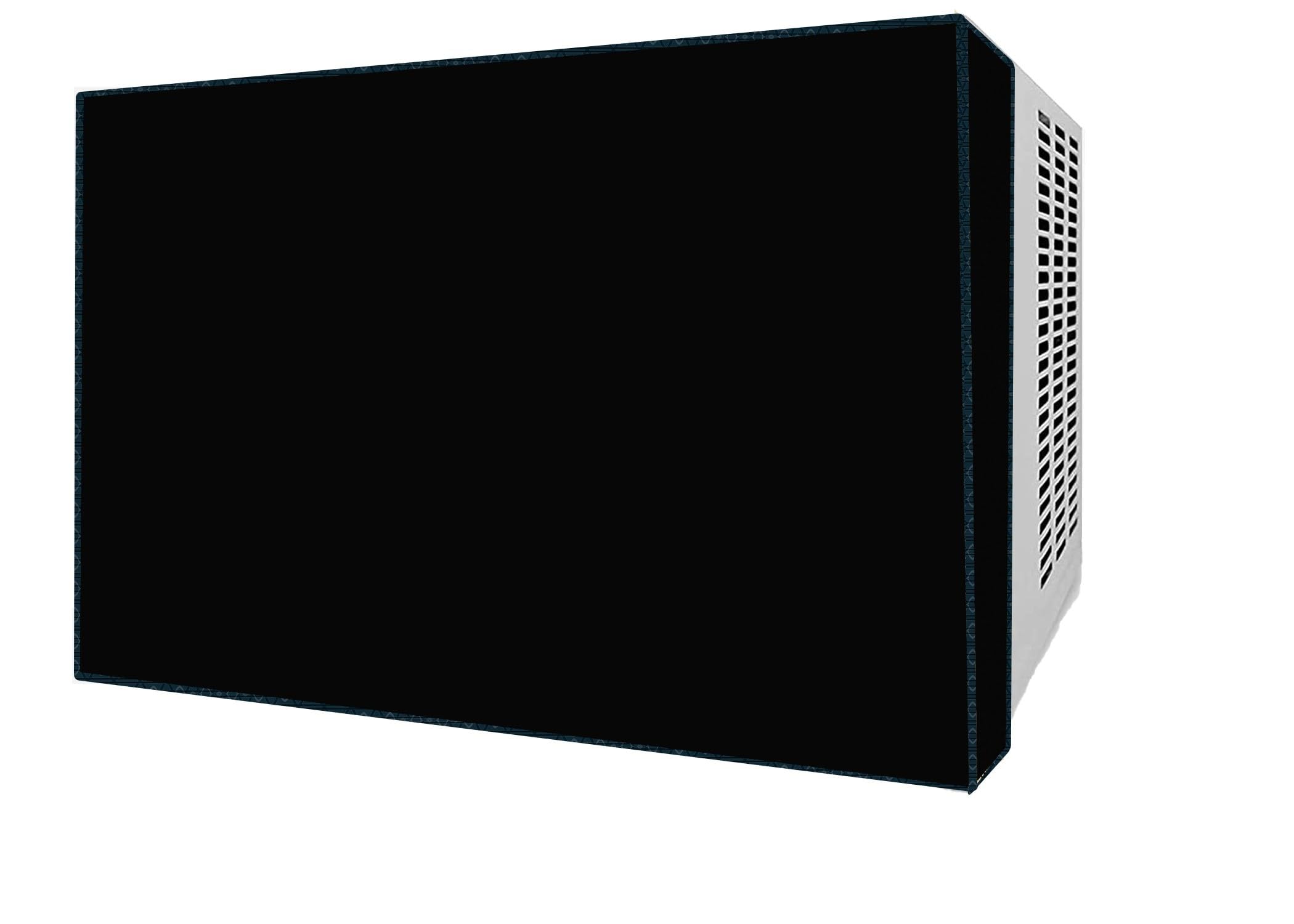 Home Dressing Stretchable Window Ac Front Panel Cover for All brands 1.5-Ton to 2-Ton Capacity Stylish Waterproof and Dustproof Inner Unit (Black)